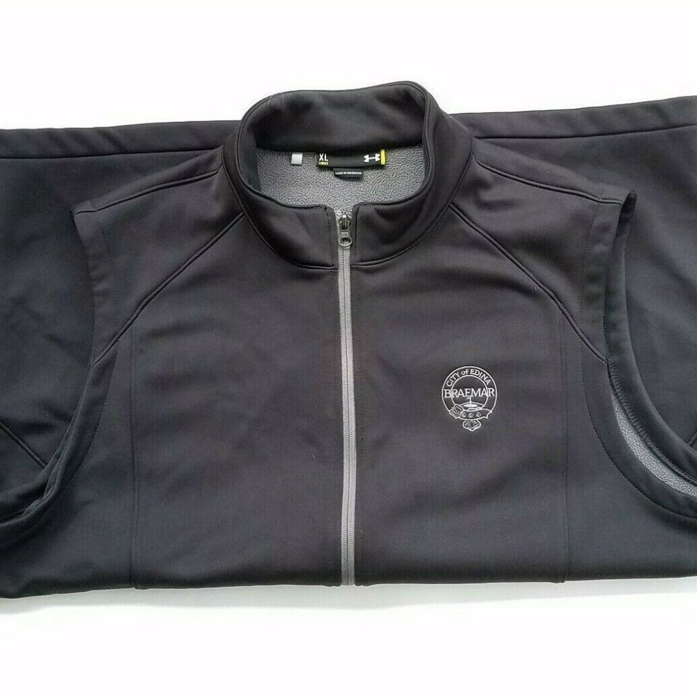 Under Armour XL Gray Zip Vest Braemer Golf Course